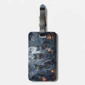 Halloween Spooky Gepäckanhänger (Rückseite vertikal)