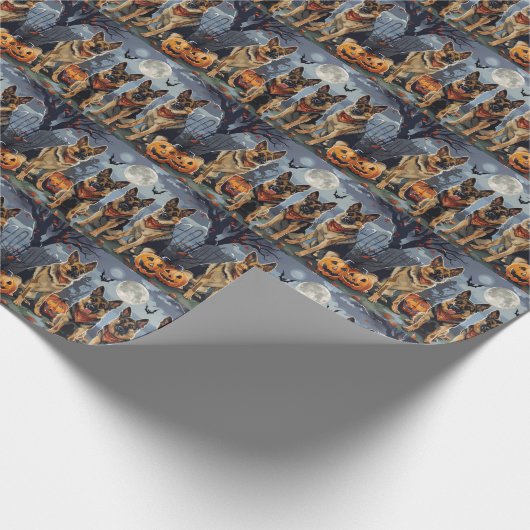Halloween Spooky Geschenkpapier (Ecke)