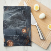 Halloween Spooky Geschirrtuch (Viertel Falte)