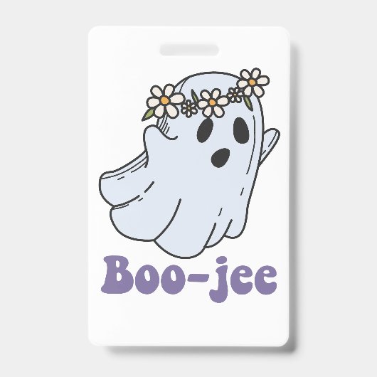 Halloween Spooky Ghost Boo Jee Boo  Ausweis (Front)