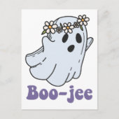 Halloween Spooky Ghost Boo Jee Boo Postkarte (Vorderseite)