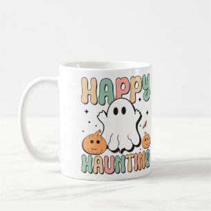 Halloween Spooky Ghost Colorful Gruß Kaffeetasse