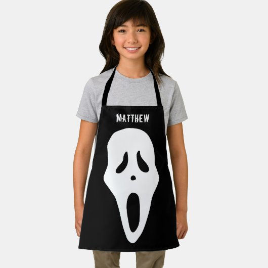 Halloween Spooky Ghost Face für Kinder Schürze (Insitu)