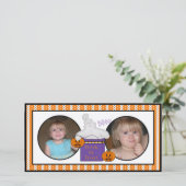 Halloween Spooky Ghost Foto Cards Feiertagskarte (Stehend Vorderseite)