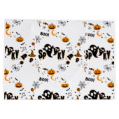 Halloween Spooky Ghost Große Geschenktasche Geschenktüte (Rückseite)