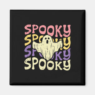 Halloween Spooky Ghost Retro Groovy Kostüme Frauen Magnet