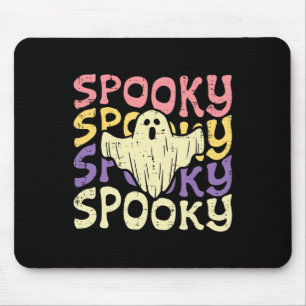 Halloween Spooky Ghost Retro Groovy Kostüme Frauen Mousepad