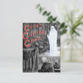 HALLOWEEN SPOOKY GHOST VON GREYSTONE MANSION POSTKARTE (Stehend Vorderseite)