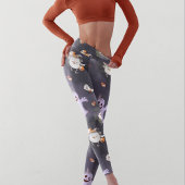 Halloween Spooky Ghosts Owls Niedlich Modern Leggings