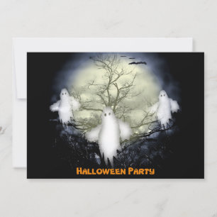 Halloween Spooky Ghosts-Party Einladung