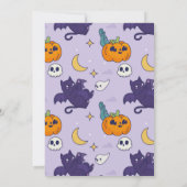 Halloween Spooky Ghosts Party Einladung (Rückseite)