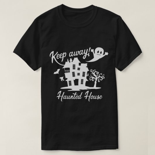 Halloween Spooky Gift - Behalt Away Spuk House T-Shirt (Design vorne)