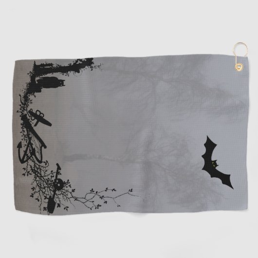Halloween-Spooky Golfhandtuch (Horizontal)