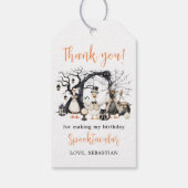 Halloween Spooky Goose 1. Geburtstag Party Geschenkanhänger (Rückseite)