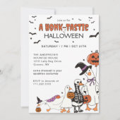 Halloween Spooky Goose Costume Party Einladung (Vorderseite)