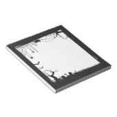 Halloween Spooky Graveyard Blank Notizblock (angewinkelt)