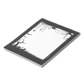 Halloween Spooky Graveyard Blank Notizblock (Rotiert)