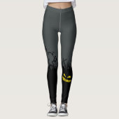 Halloween Spooky Graveyard Jack-O-Lantern Leggings (Vorderseite)