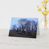 Halloween, Spooky Graveyard, Pfeifen auf eigene Ge Karte (Gelbe Blume)