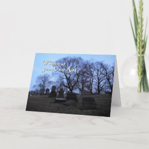 Halloween, Spooky Graveyard, Pfeifen auf eigene Ge Karte