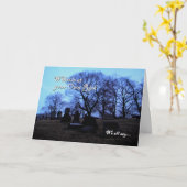 Halloween - Spooky Graveyard, von uns allen Karte (Gelbe Blume)