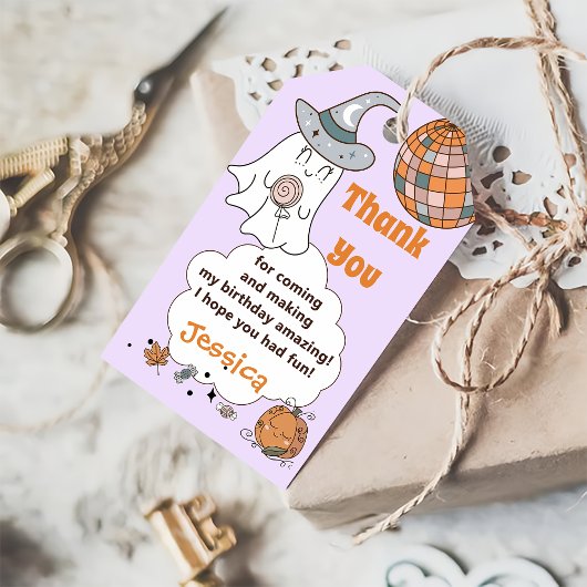 Halloween Spooky Groovy Niedlich Ghost Geschenkanhänger