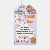 Halloween Spooky Groovy Niedlich Ghost Geschenkanhänger (Rückseite)