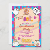 Halloween Spooky Groovy Party Einladung (Vorderseite)