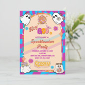 Halloween Spooky Groovy Party Einladung (Stehend Vorderseite)