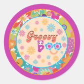 Halloween Spooky Groovy Party Stickers (Vorderseite)