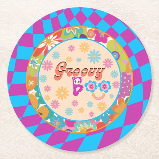 Halloween Spooky Groovy Party Untersetzer (Vorderseite)