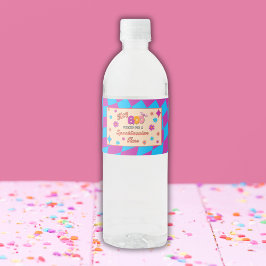 Halloween Spooky Groovy Party Water Bottle Labels Wasserflaschenetikett