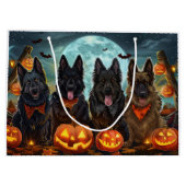 Halloween Spooky Große Geschenktüte (Rückseite)