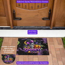 Halloween Spooky Hexe Skeleton