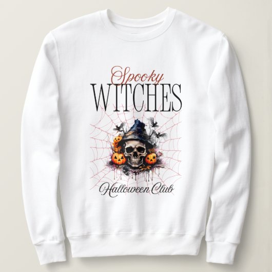 Halloween Spooky Hexen Sweatshirt (Design vorne)