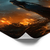 Halloween Spooky Hexenjagd Altstadt Poster (Ecke)