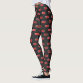 Halloween Spooky Horror Vampire Teeth Lips Leggings (Links)