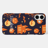 Halloween Spooky House Bats Treppenkürbis Muster Case-Mate iPhone Hülle (Rückseite (Horizontal))