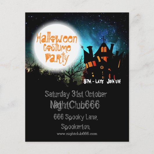 Halloween Spooky House Flyer (Vorne)