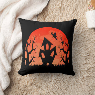 Halloween Spooky House Kissen