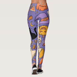 Halloween Spooky Jack O' Lantern Hexe Leggings