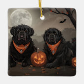 Halloween Spooky Keramikornament (Vorderseite)