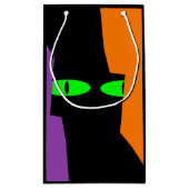 Halloween Spooky Kooky Black Cat Eyes Kleine Geschenktüte (Rückseite)
