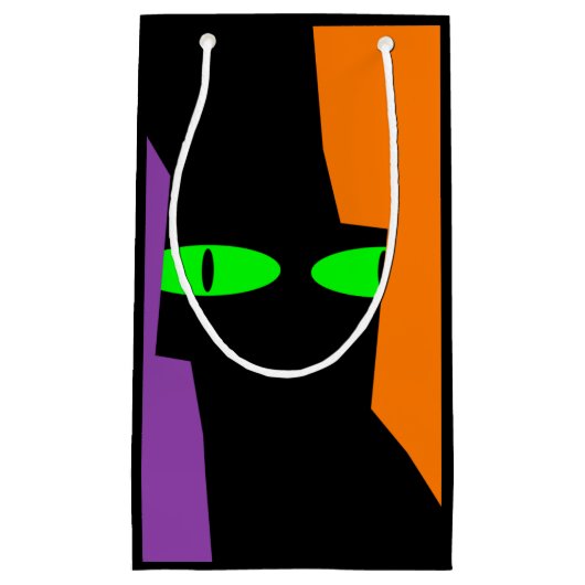 Halloween Spooky Kooky Black Cat Eyes Kleine Geschenktüte (Vorderseite)