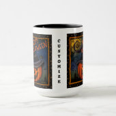 Halloween Spooky-Kürbislaterne anpassbar Tasse (Zentrum)