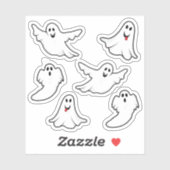 Halloween Spooky Laughing Ghosts Aufkleber (Blatt)