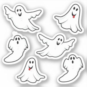 Halloween Spooky Laughing Ghosts Aufkleber