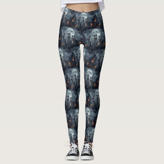 Halloween Spooky Leggings (Vorderseite)