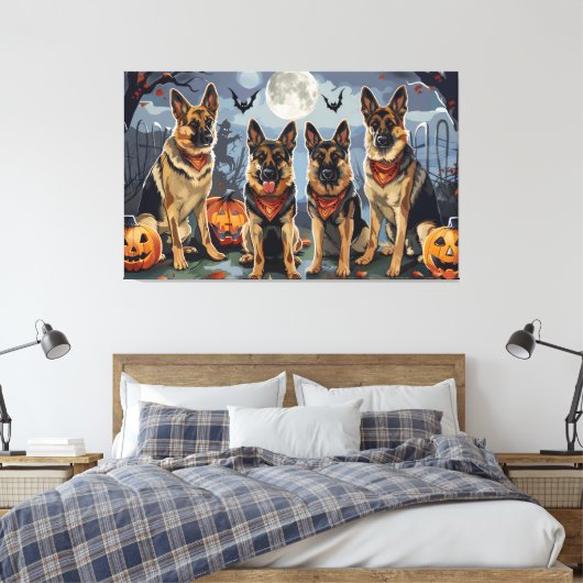 Halloween Spooky Leinwanddruck (Insitu (Schlafzimmer))