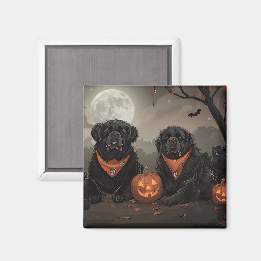 Halloween Spooky Magnet (Vorderseite/Rückseite)
